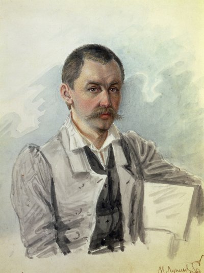 Portrait of M. Lunin (1787-1845) Peter Prison by Nikolai Alexandrovich Bestuzhev